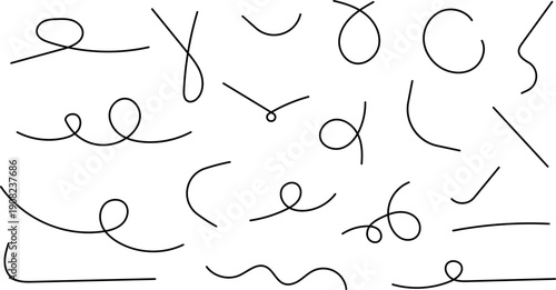 Hand drawn doodle lines vector image