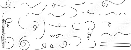 Hand drawn doodle lines vector image