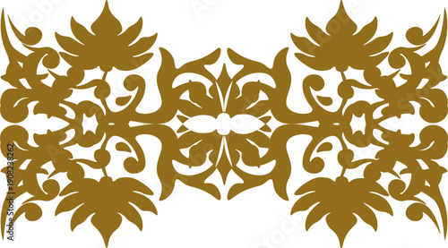 Floral pattern. wood carving pattern