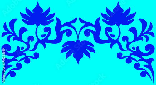 Floral pattern. wood carving pattern