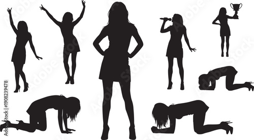 Black and white silhouette of a professional male mechanic or technician standing and holding a wrench for industrial repair, maintenance, and automotive service concepts.