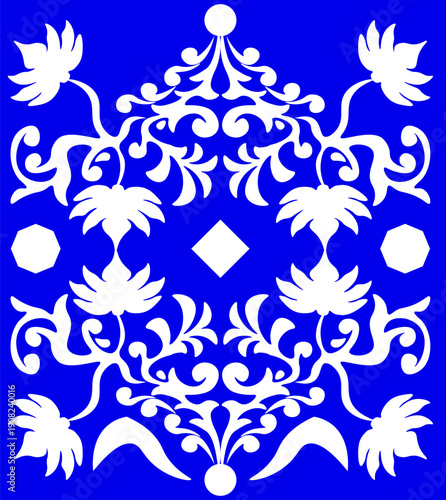 Floral pattern. wood carving pattern