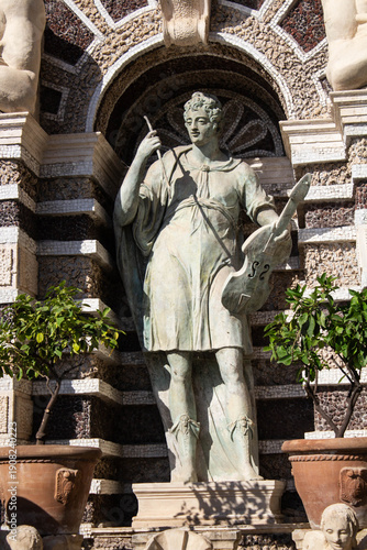 2024.07.11 Tivoli, Villa d'Este, UNESCO World Heritage Site at the gates of Rome, 
evocative image of the Renaissance garden with its many fountains