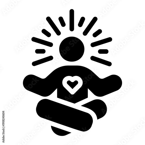 Meditation Solid icon