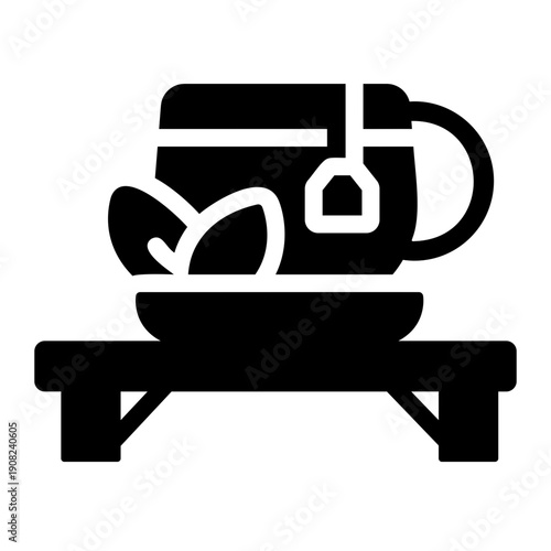 Herbal tea Solid icon