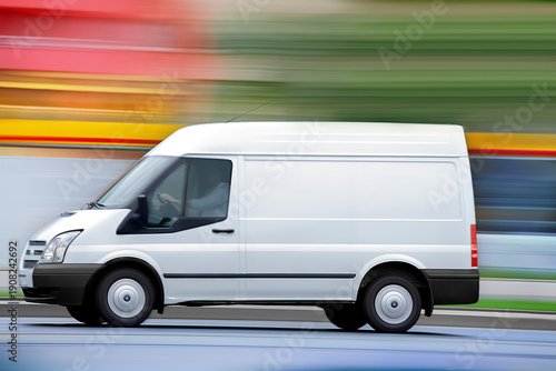 The courier in the white van is already on his way to you with your package 