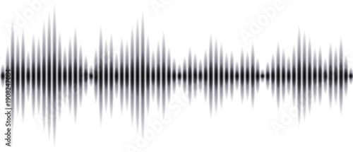 Audio noise record. Voice signal sound pattern