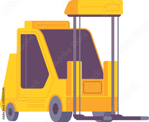 Cargo jack lift. Warehouse transport color icon
