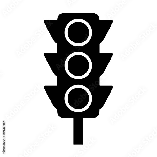 icon illustration traffic lights vector