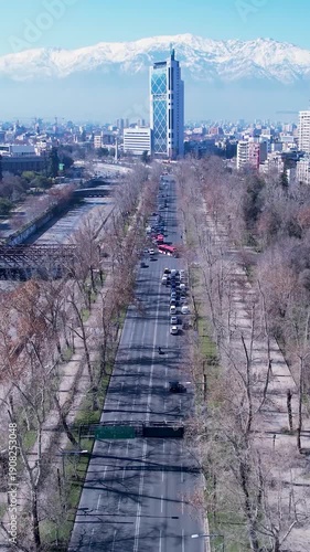 Wallpaper Mural Santiago Skyline In Santiago Chile. Downtown City Landscape. Stunning Cityscape. Offices Buildings. Santiago Skyline In Santiago Chile. Skyscrapers Scenery. Outdoors Skyline. Torontodigital.ca