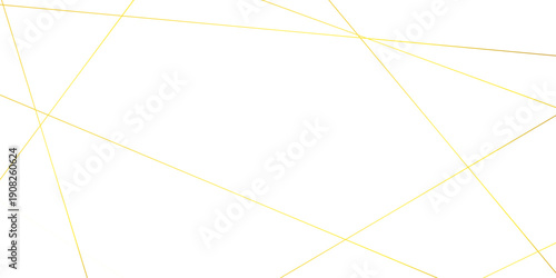 Luxury banner golden geometric lines overlap design. Golden Seamless random chaotic lines on transparent background.