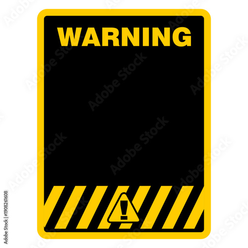 Warning sign and board vector