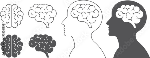 Vector illustration of Human Brain