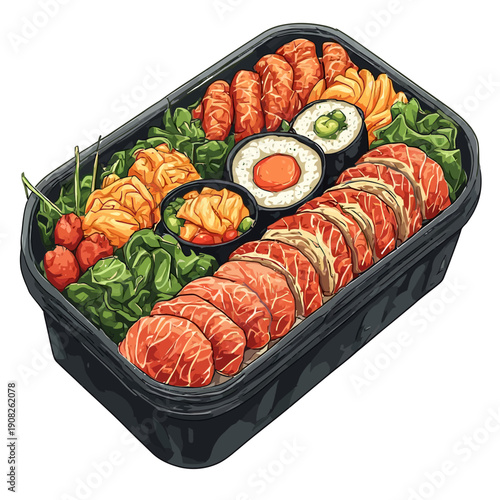 Special Japanese Food Bento Design