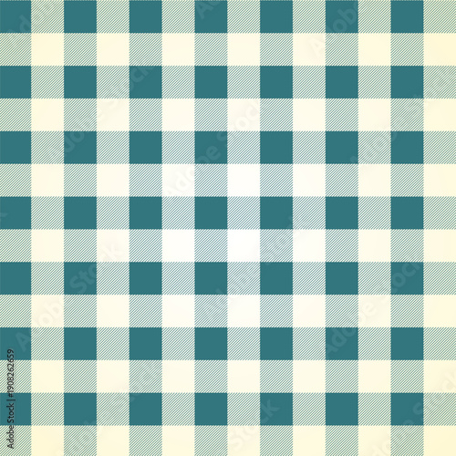 gingham pattern and fabric vintage design flat vector illustration