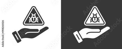 Malware Icon Set Vector Collection Isolated In Black And White