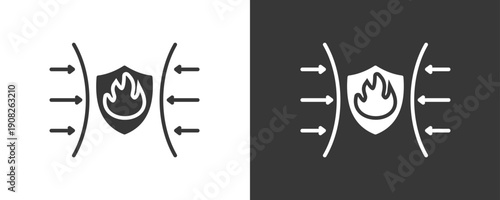 Resilience Icon Set Vector Collection Isolated In Black And White