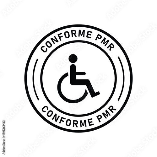 Conforme PMR Accessibility Certification Symbol for Disabled Access