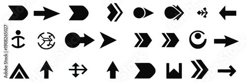 List Symbols and Bullet Points Illustration – Various Geometric Icon Set