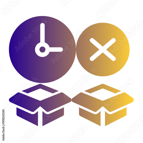 Inventory items that are no longer usable or sellable due to being outdated or expired (Solid Gradient Style)