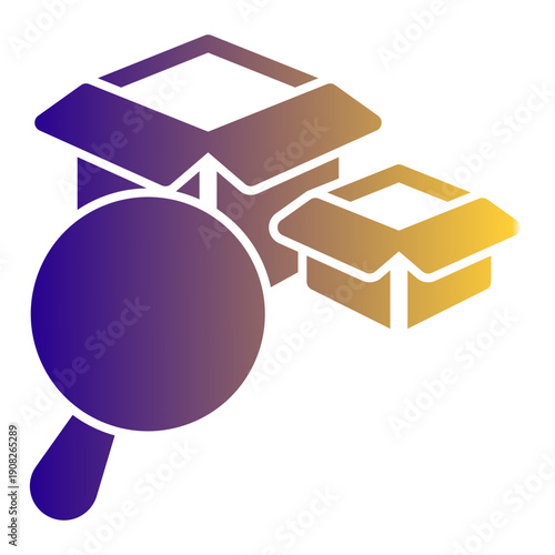 Continuous monitoring of inventory levels, location, and status using technology (Solid Gradient Style)