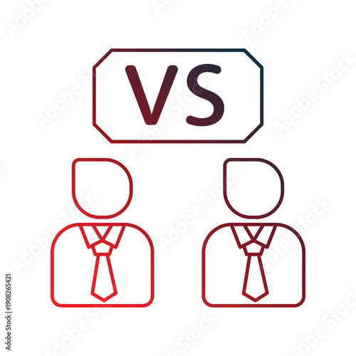 Election icon with white background vector stock illustration