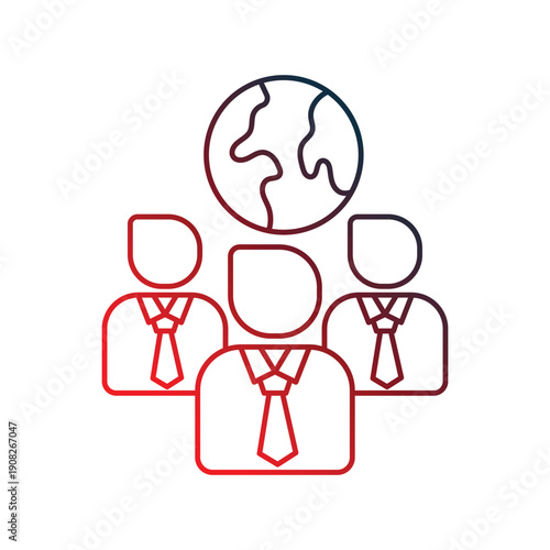 Citizen icon with white background vector stock illustration