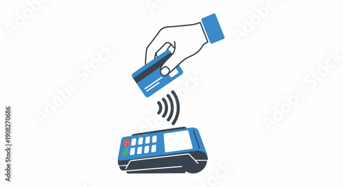 Digital Payment Transaction via Contactless Credit Card Reader and NFC Technology