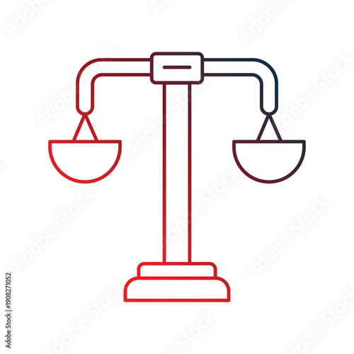 Balance icon with white background vector stock illustration