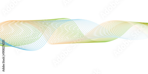 Abstract colorful wavy background illustration