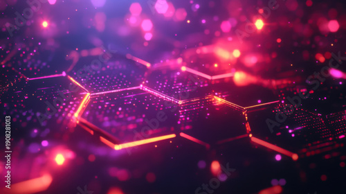 Wallpaper Mural Background with hexagons Abstract texture Torontodigital.ca