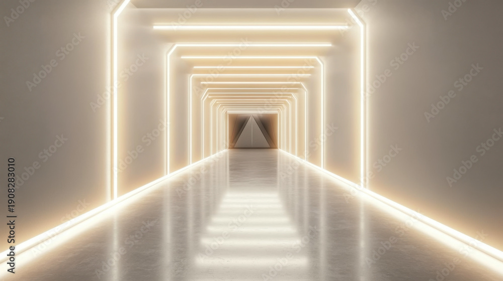 custom made wallpaper toronto digitalIlluminated corridor interior design