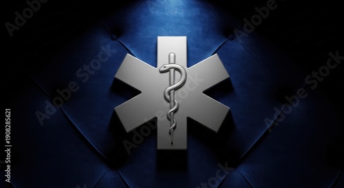 Wallpaper Mural Medical Star of Life Symbol with Snake and Staff Torontodigital.ca