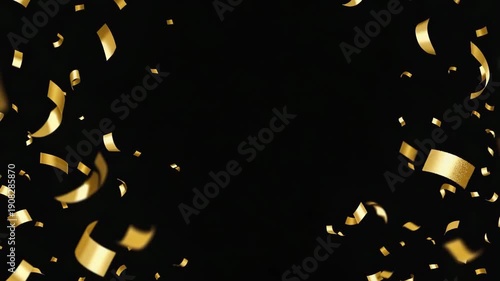 Cinematic Confetti Drop with Soft Twirling and Smooth Flow