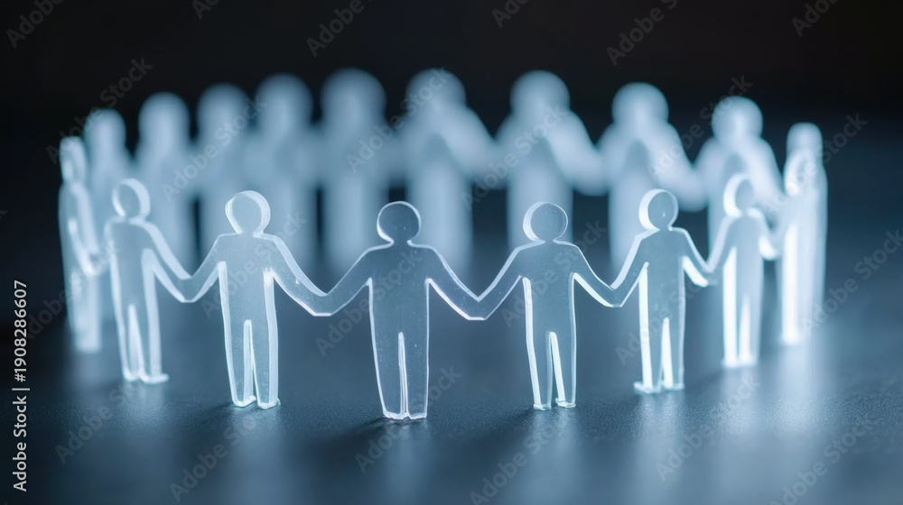 custom made wallpaper toronto digitalMystical circle. figures holding hands together