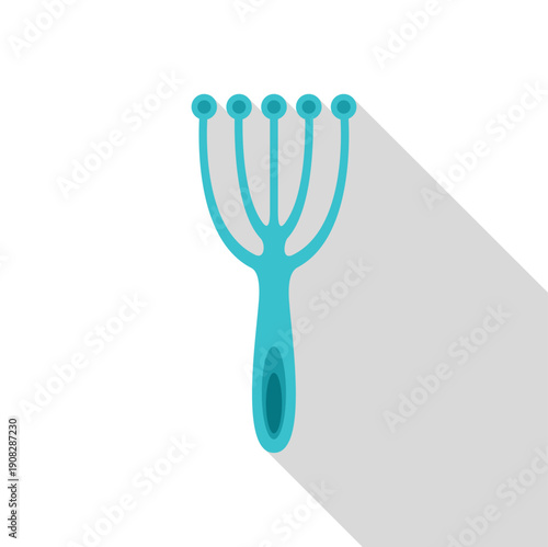 Head massager vector icon presenting relaxation and stress relief concept