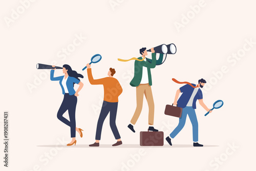 People Looking and Searching