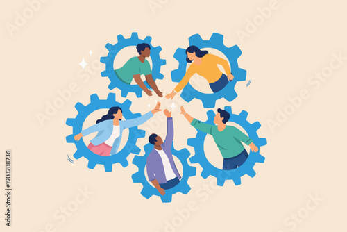 Teamwork and Success Concept