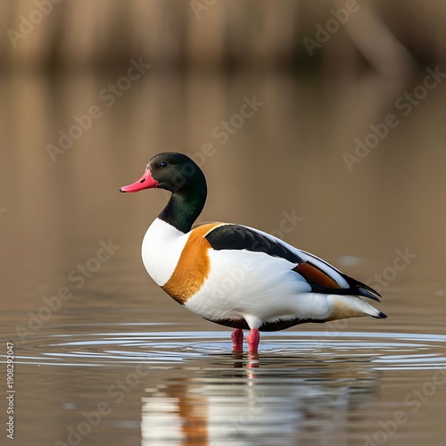 Duck in Serene Waters: A Portrait of Elegance