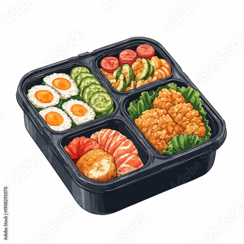 Very Delicious japanese Food Bento design