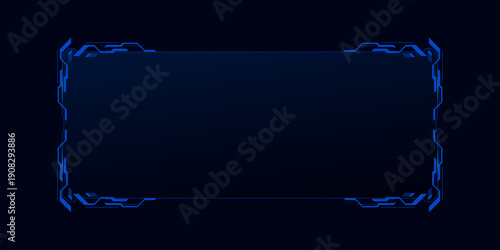 Sci fi futuristic user interface, HUD template frame design, Technology abstract background	
