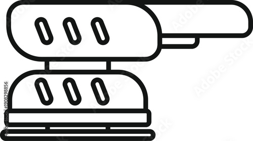 Electric orbital sander, a woodworking power tool for surface finishing