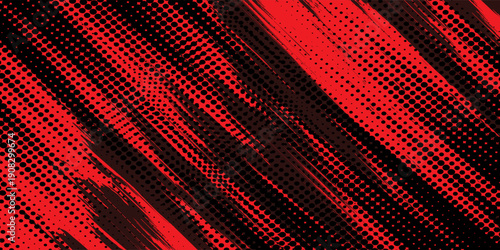 black red dragon decal brush fire volcano lava sakura Asia Japan anime style illustration sporty background. modern