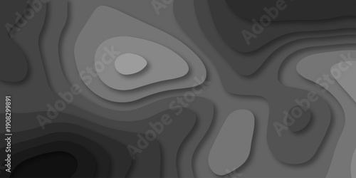 Black and gray papercut luxury diamond creative paper spiral background. vector natural shadow papercut web banner template diamond technology texture.