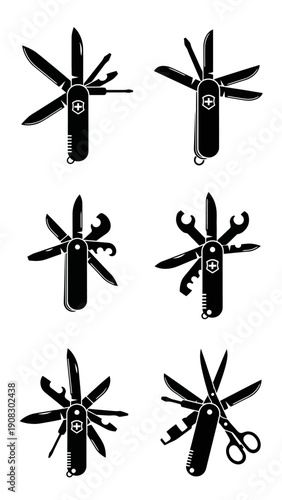 Swiss Army Knife Collection: Multi-tool Icons, Versatile Gadgets, Outdoor Gear