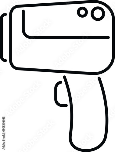 Radar speed gun icon representing law enforcement and traffic control