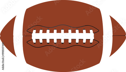 American football icon illustration for sports branding