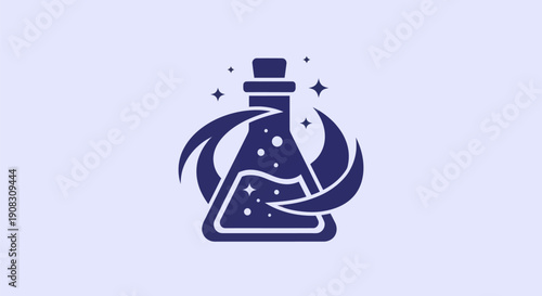 Potion bottle illustration for design