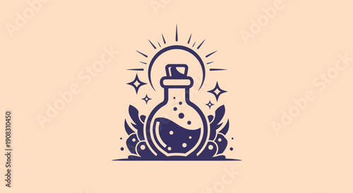 Potion bottle vector illustration