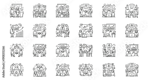 Business icons set, set of numbers and icons for web. Money, bank, contact, infographic. Icon collection
